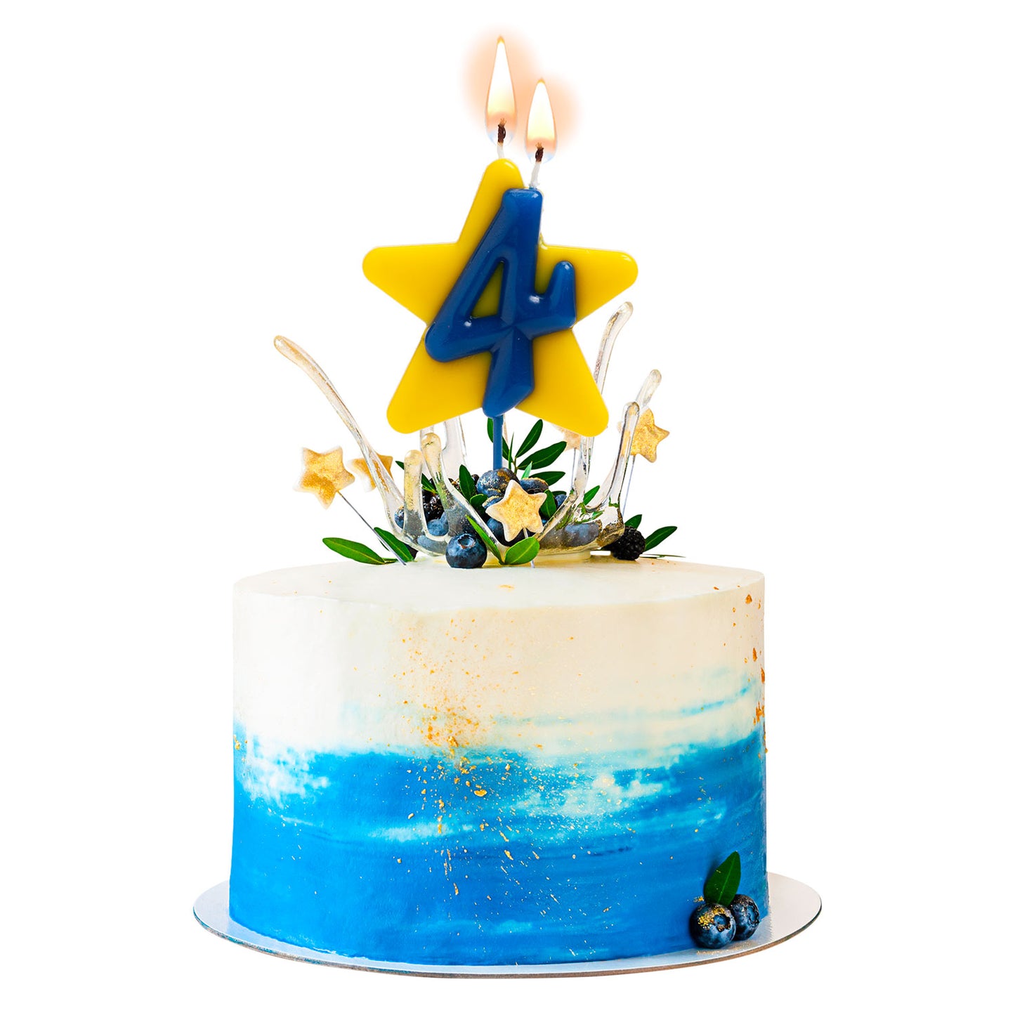 VELA ANIVERSÁRIO SOLIDÁRIA ESTRELA DESEJO DUPLO | Nº4