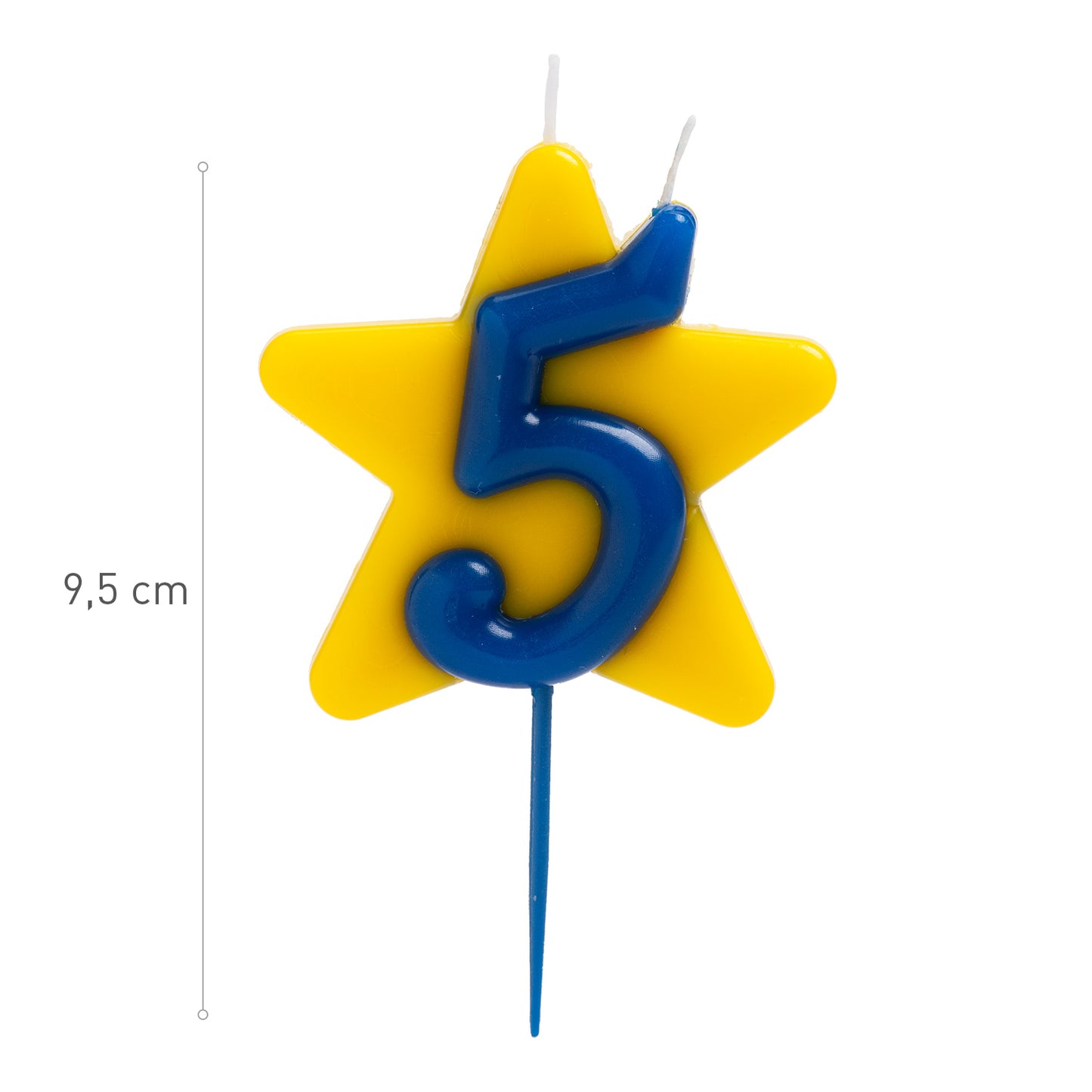 VELA ANIVERSÁRIO SOLIDÁRIA ESTRELA DESEJO DUPLO | Nº5