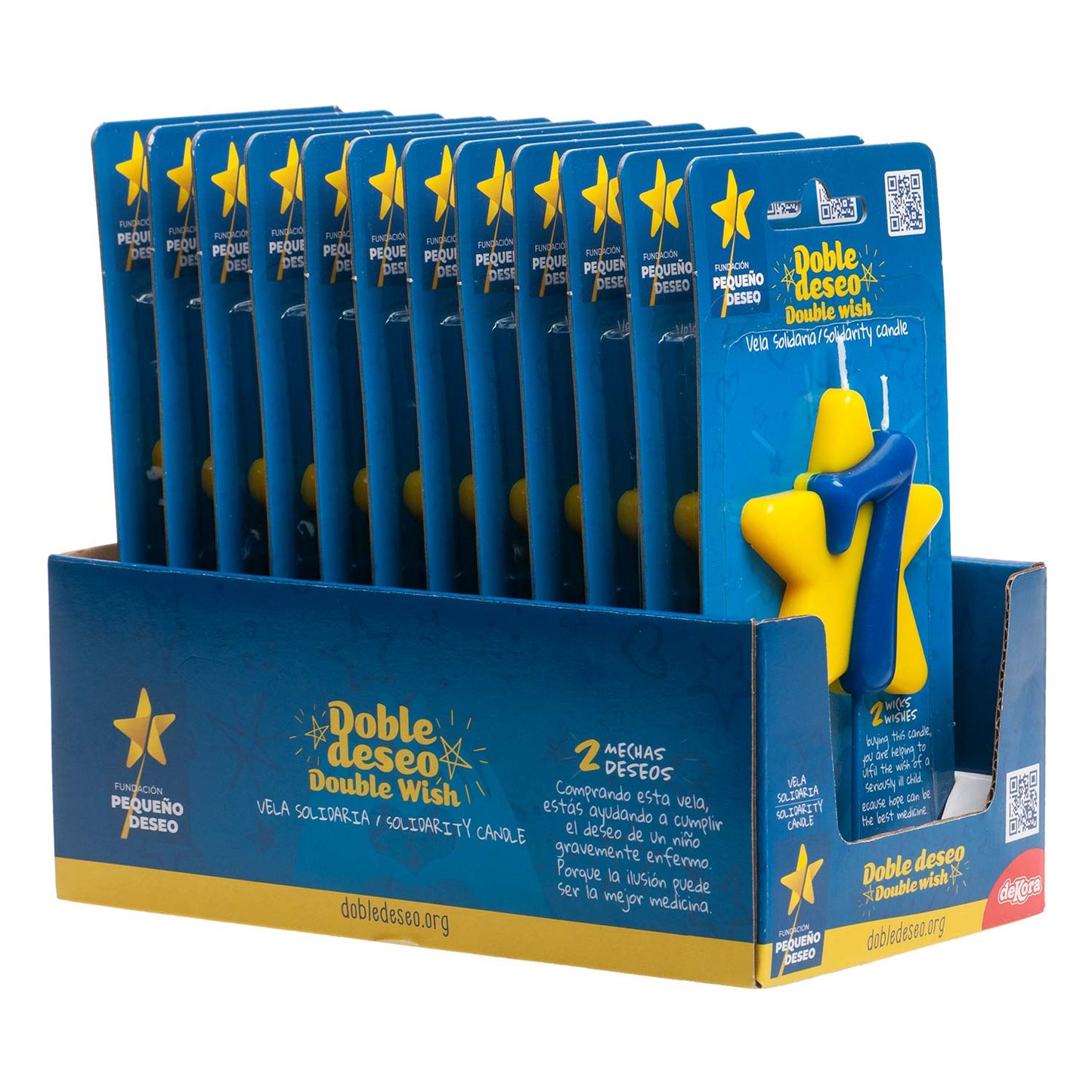 VELA ANIVERSÁRIO SOLIDÁRIA ESTRELA DESEJO DUPLO | Nº7