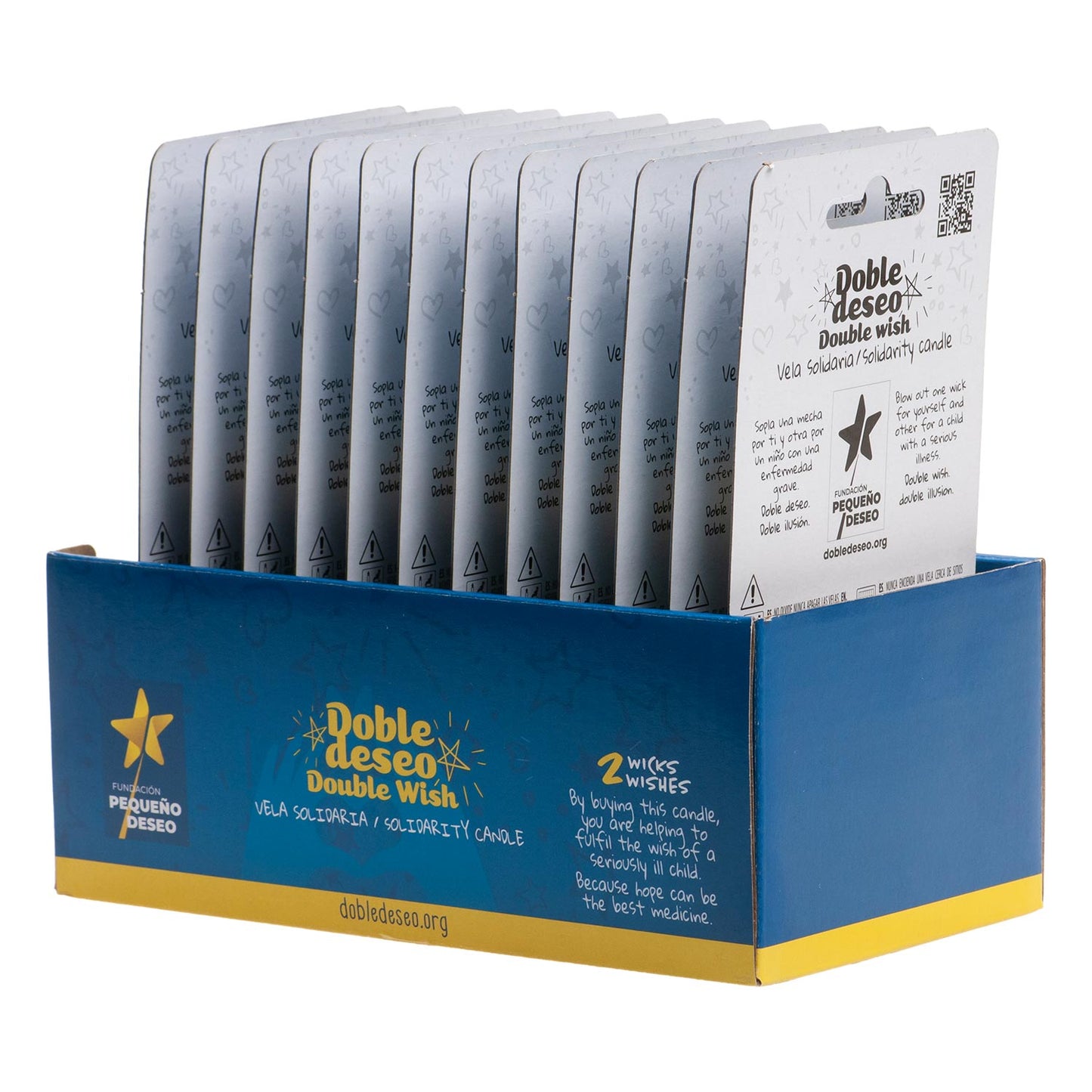 VELA ANIVERSÁRIO SOLIDÁRIA ESTRELA DESEJO DUPLO | Nº8