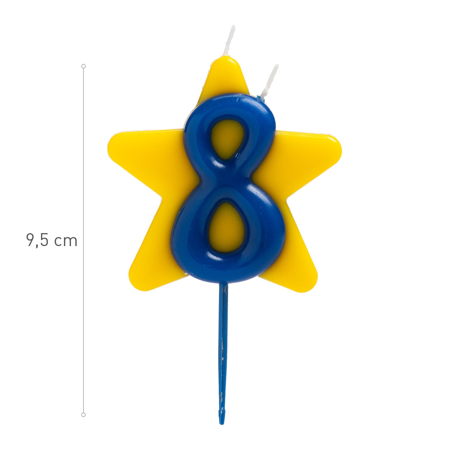 VELA ANIVERSÁRIO SOLIDÁRIA ESTRELA DESEJO DUPLO | Nº8