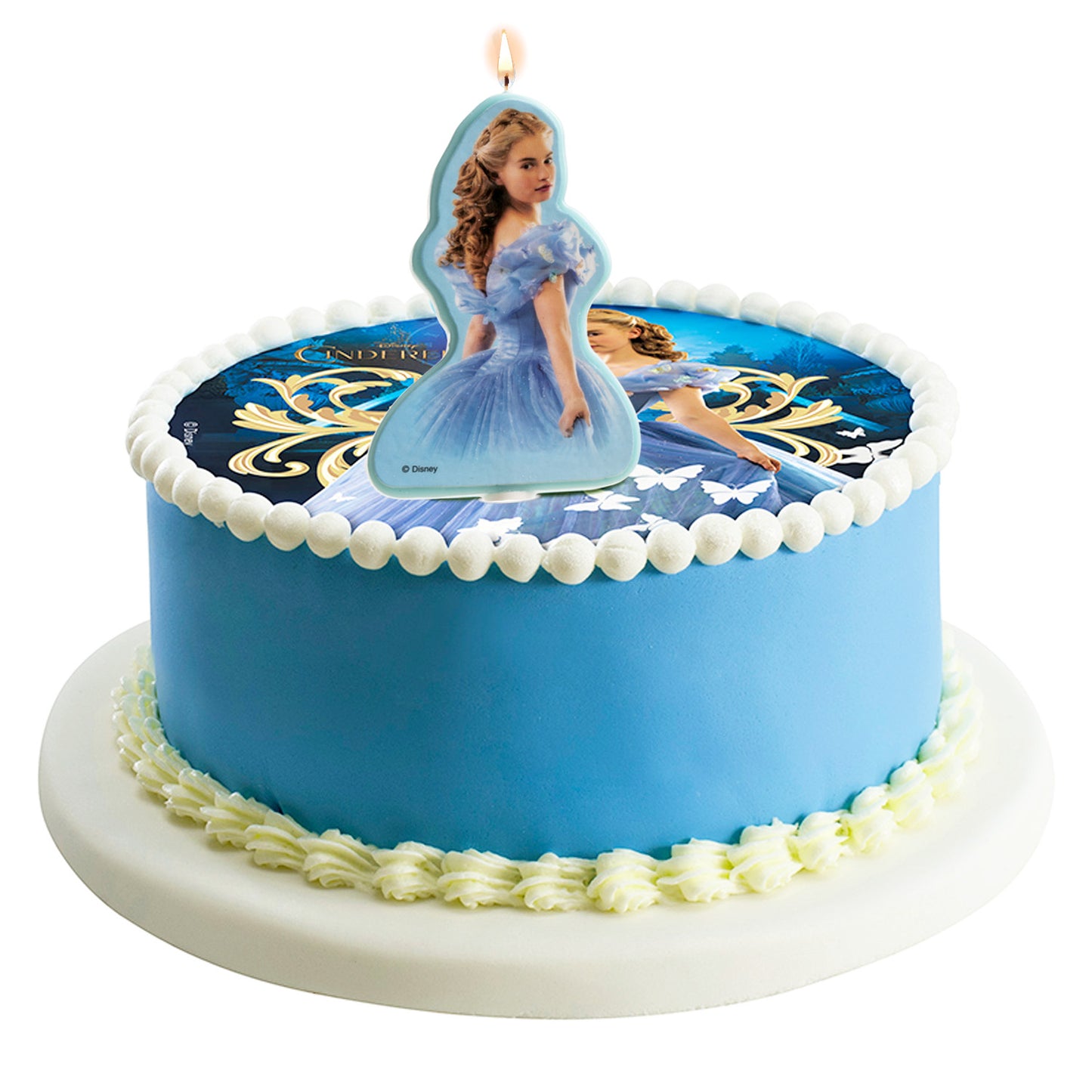 DISPLAY 12 VELAS 2D CINDERELLA 8CM