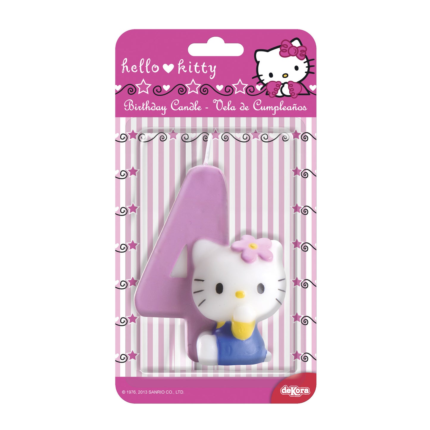 VELA DE CUMPLEAÑOS HELLO KITTY 7CM | Nº 4