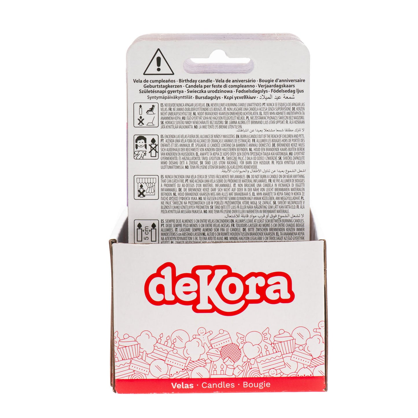 DISPLAY 12 CANDLES 2D PAW PATROL SKYE 7,5CM