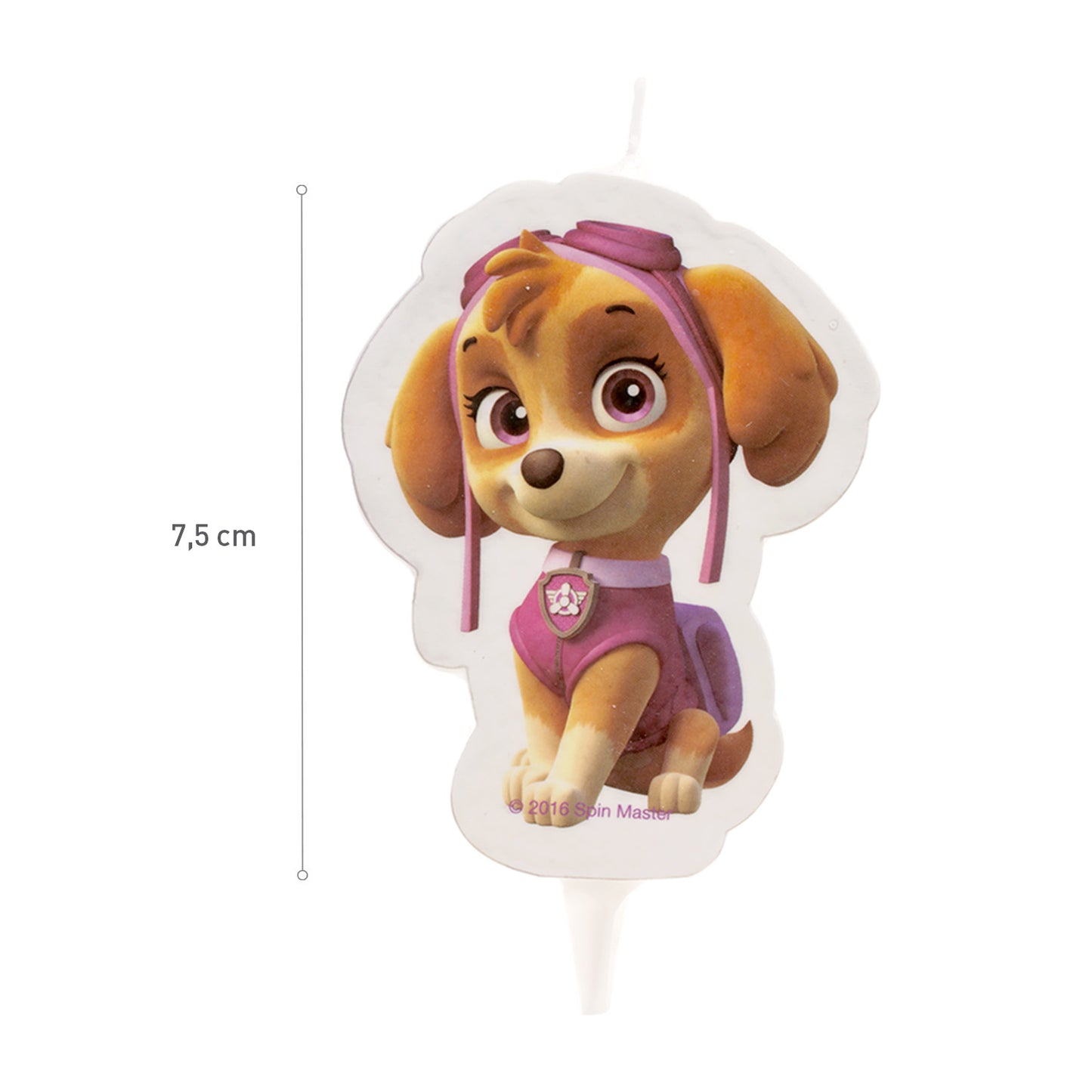 DISPLAY 12 VELAS 2D SKYE PAW PATROL 7,5CM