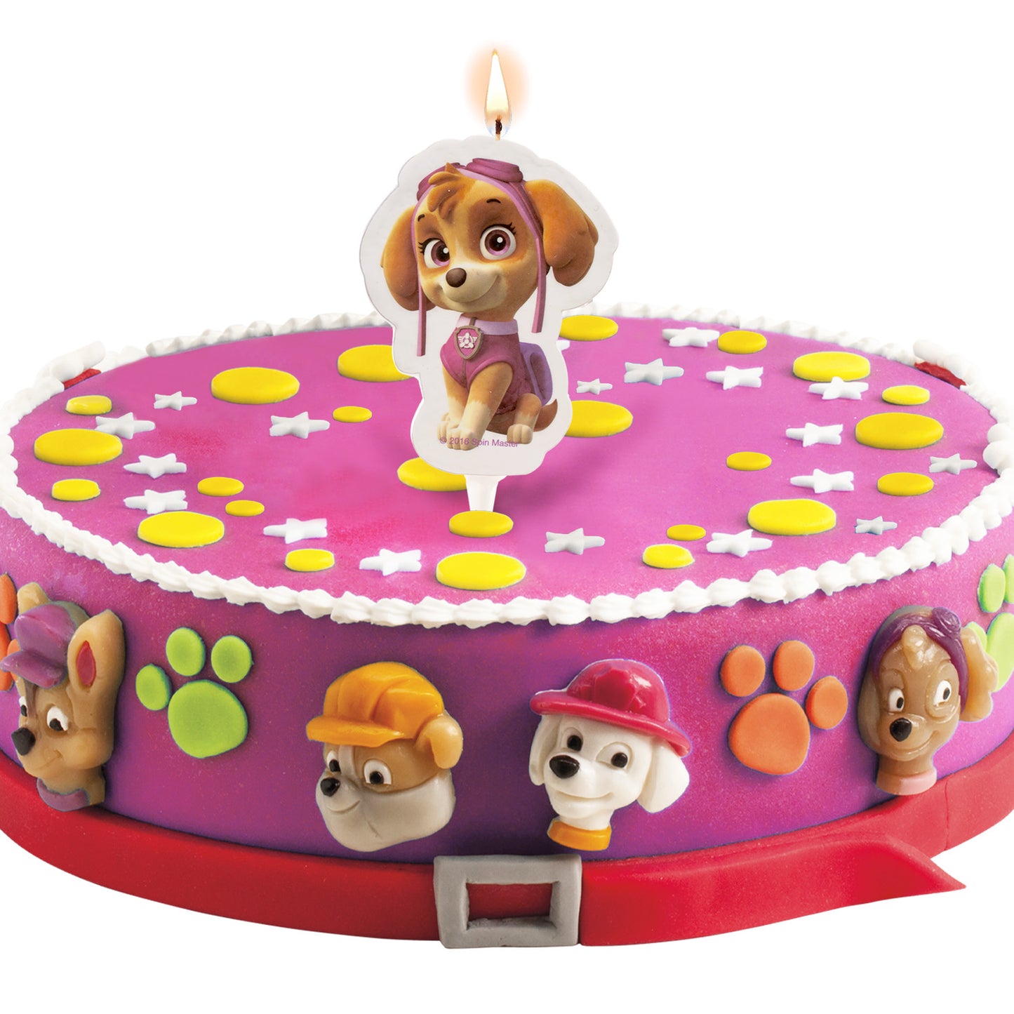 DISPLAY 12 BOUGIES 2D PAW PATROL SKYE 7,5CM