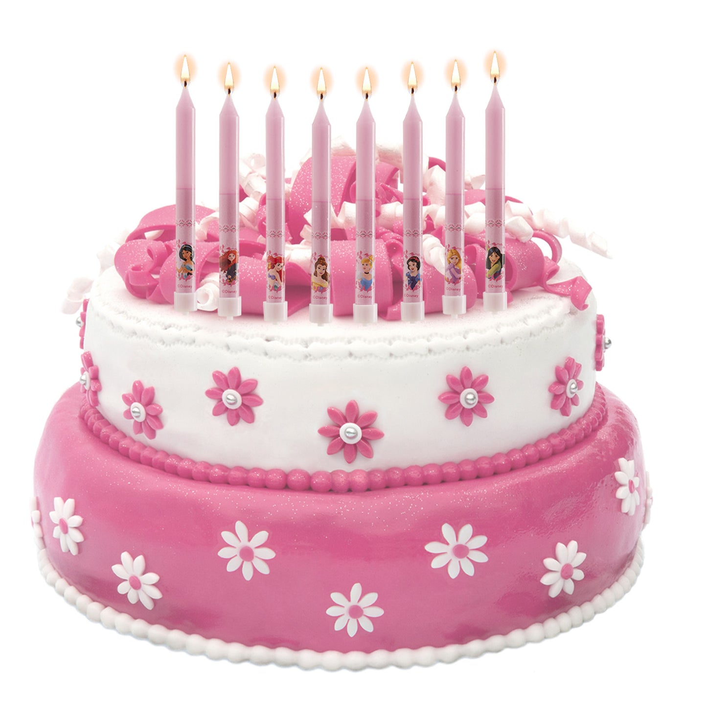 DISPLAY 12 BLISTER 8 BOUGIE D´ANNIVERSAIRE PRINCESS 9CM