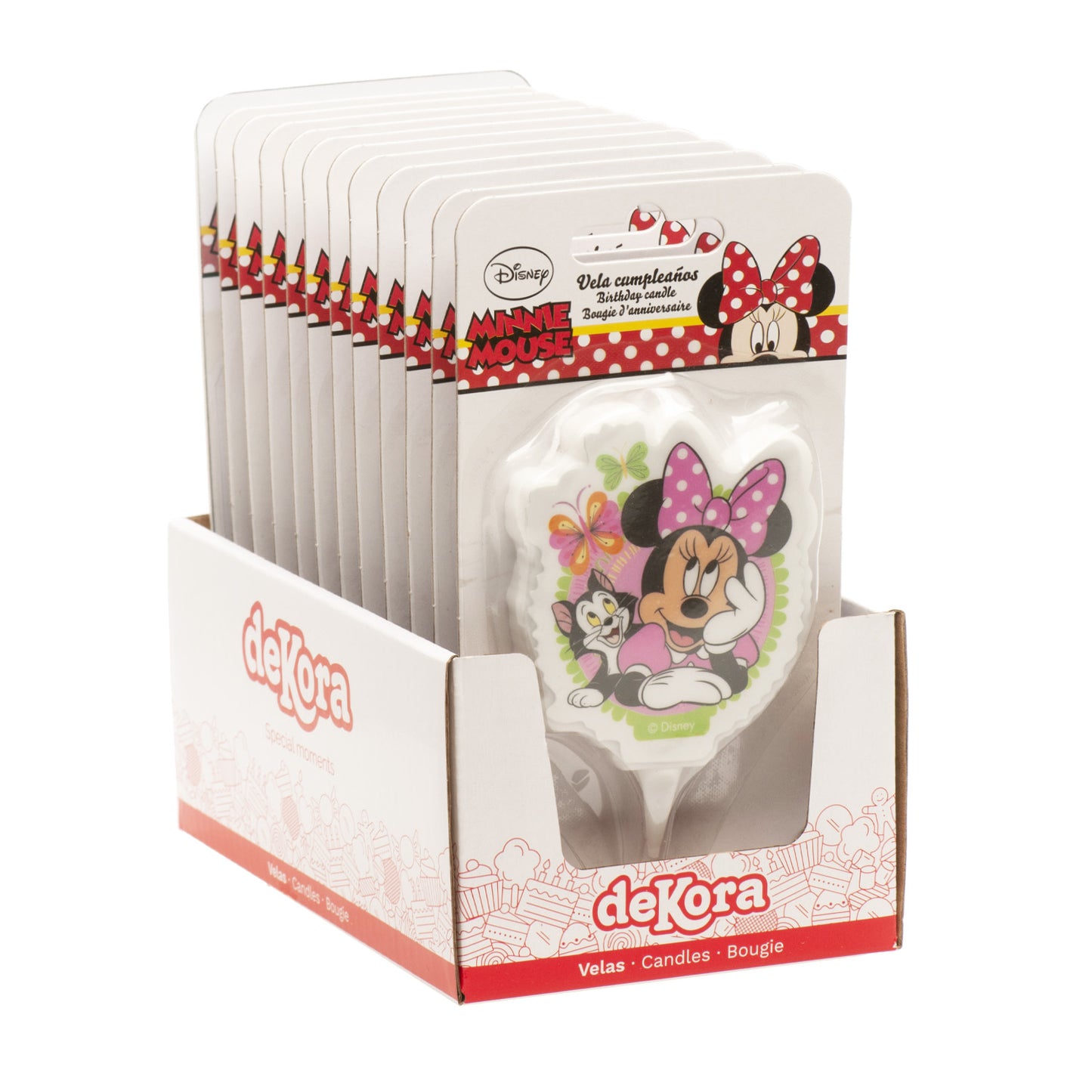VELA CUMPLEAÑOS 2D MINNIE MOUSE 7,5CM*