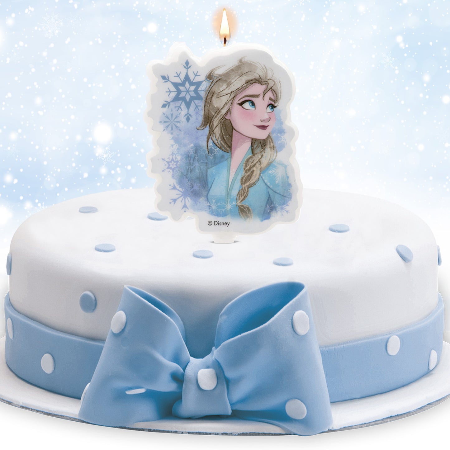 VELA ANIVERSÁRIO 2D ELSA FROZEN 2 7,5CM