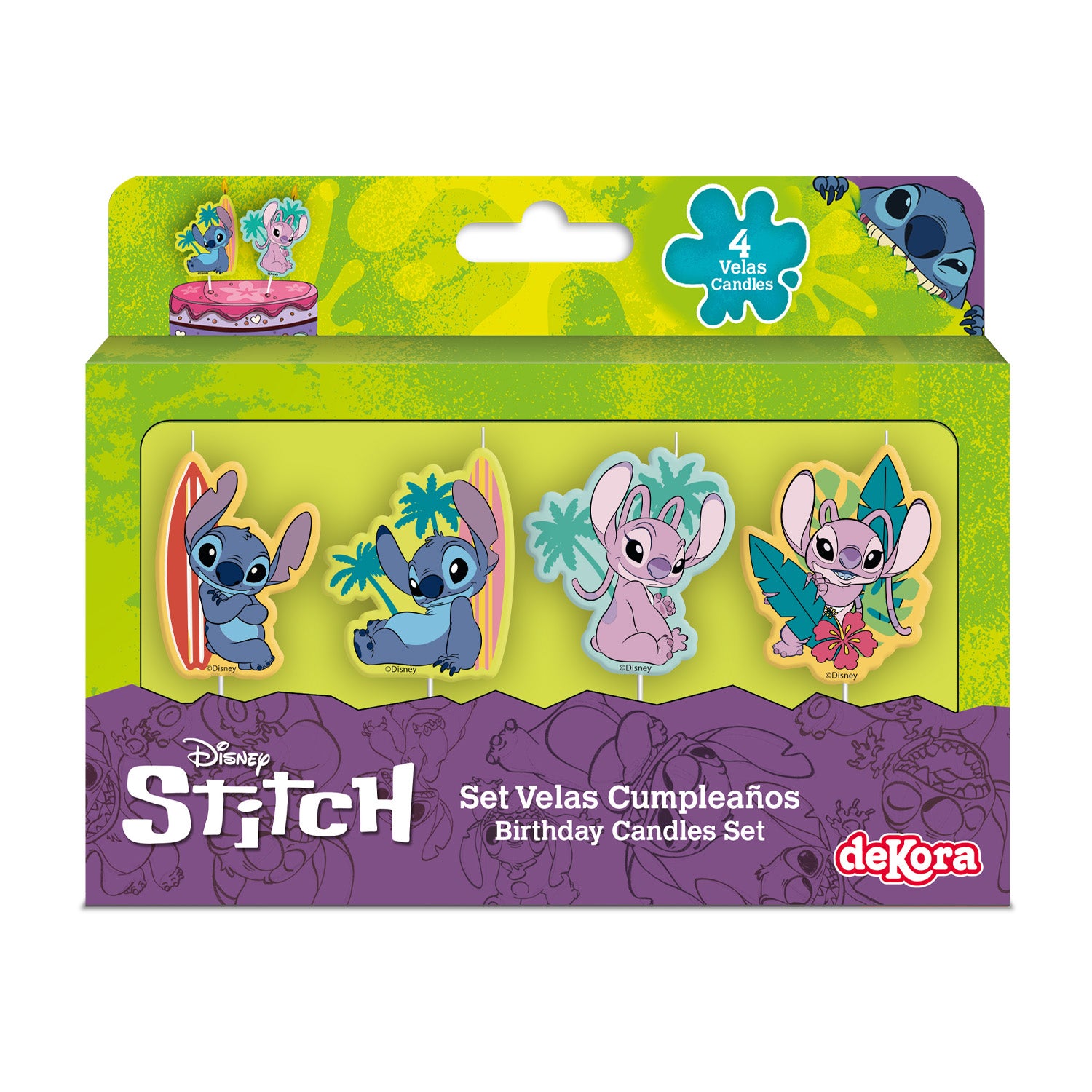 VELAS ANIVERSARIO STITCH 4U