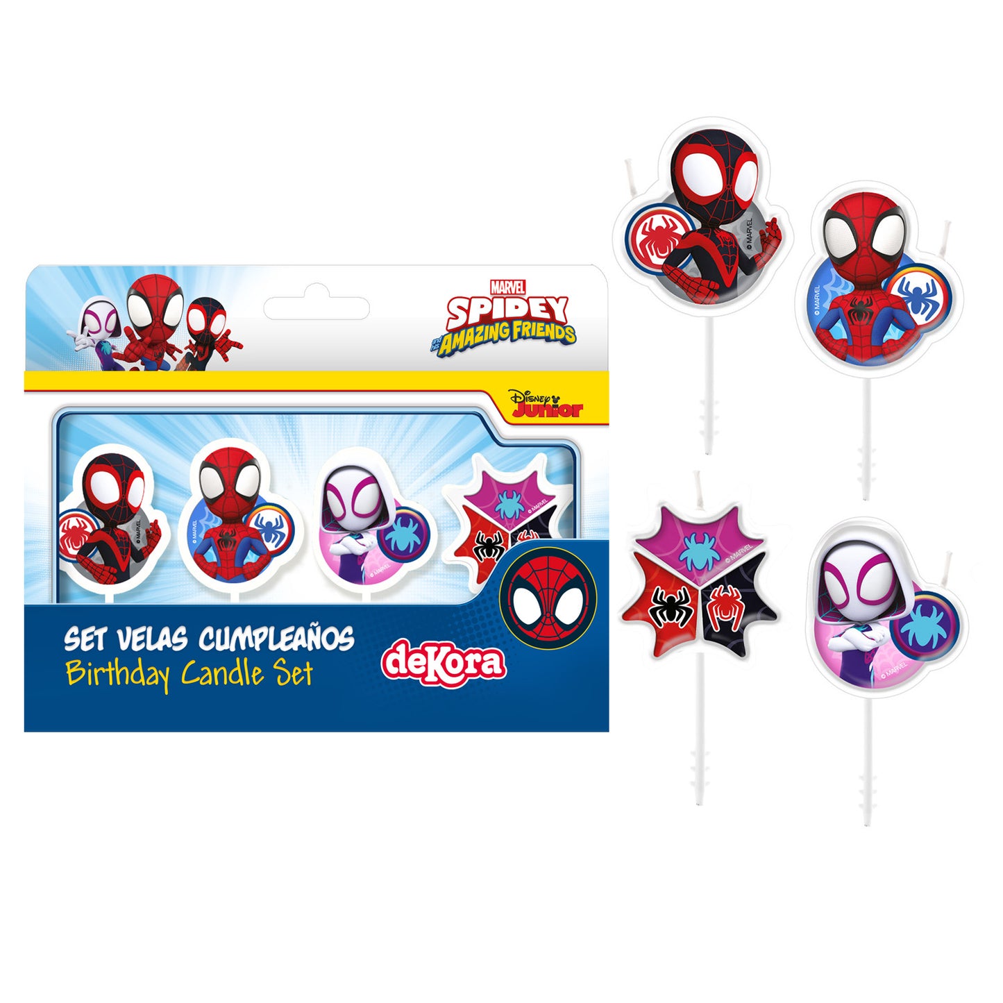 VELAS CUMPLEAÑOS SPIDEY