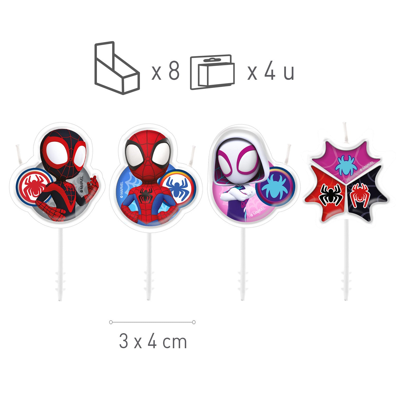 VELAS ANIVERSARIO SPIDEY 4U