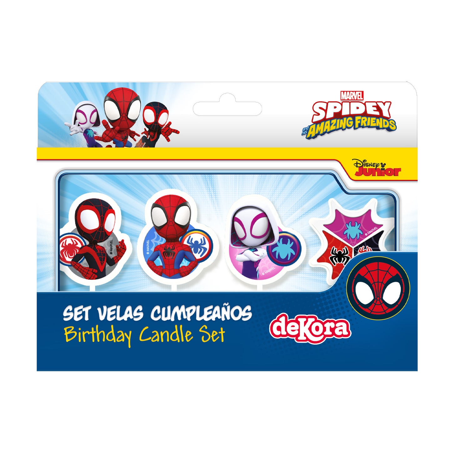 VELAS CUMPLEAÑOS SPIDEY