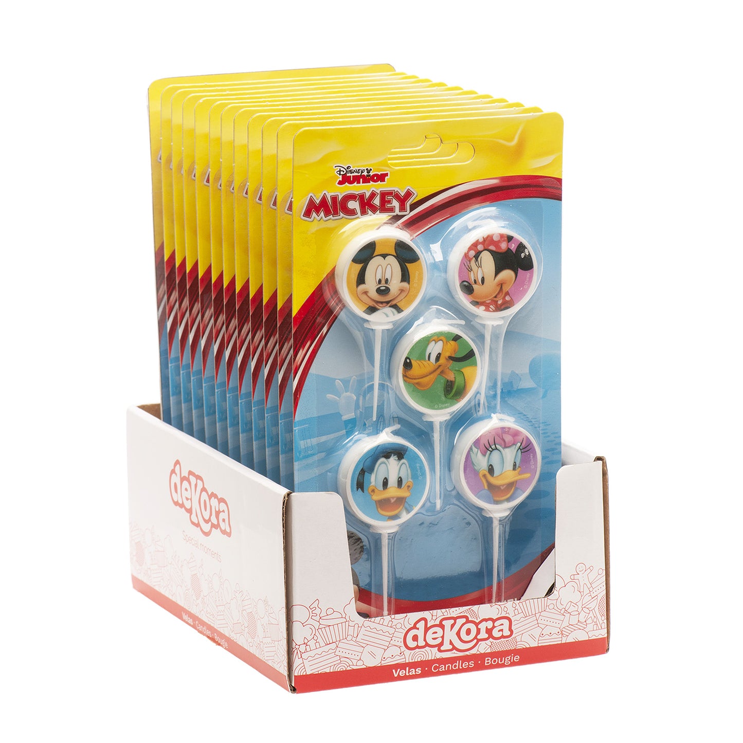 BOUGIES D'ANNIVERSAIRE MICKEY & FRIENDS Ø 3CM