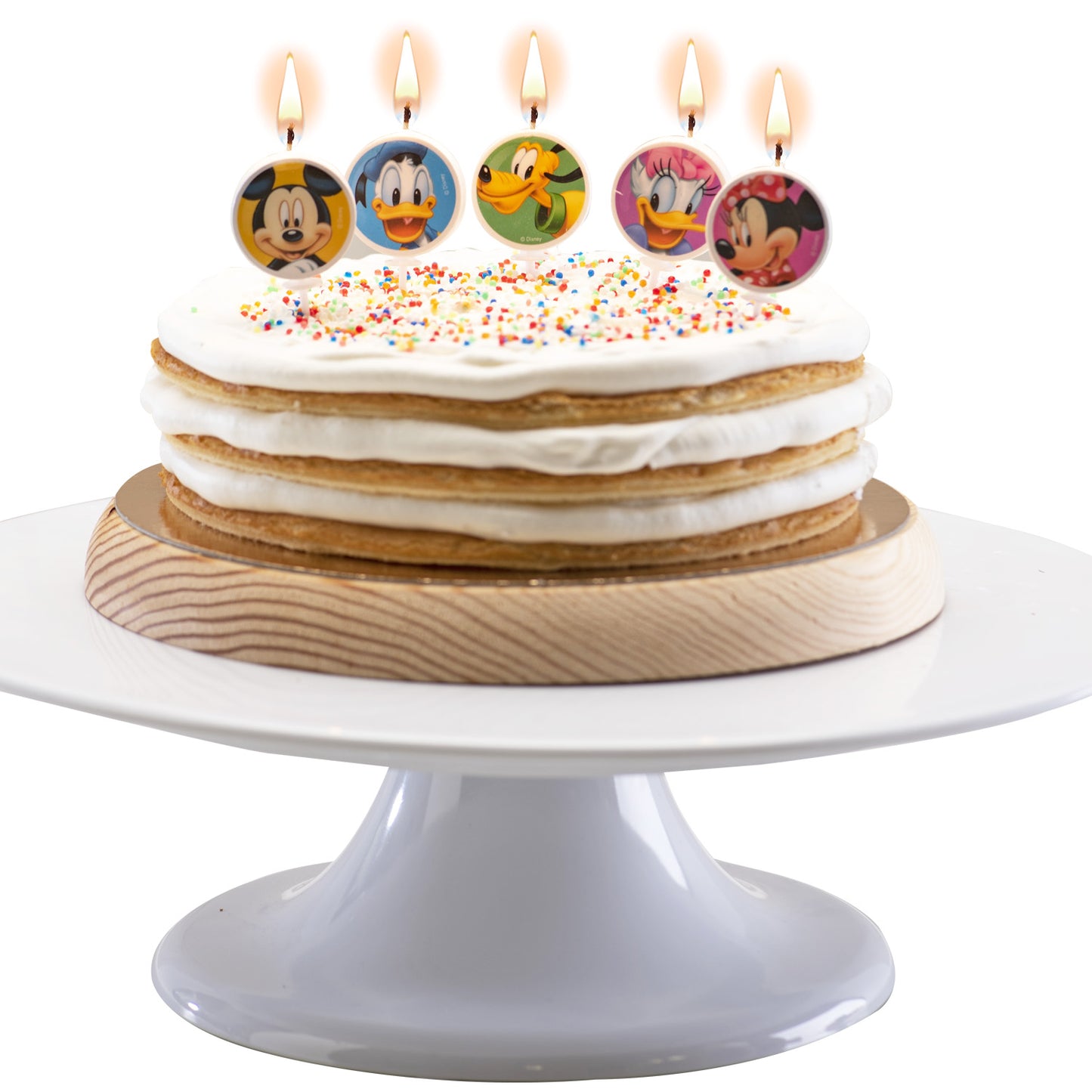 BOUGIES D'ANNIVERSAIRE MICKEY & FRIENDS Ø 3CM
