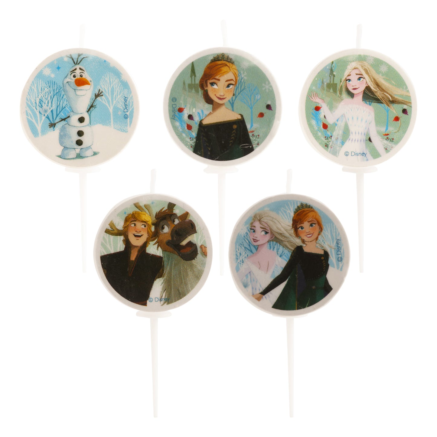 BOUGIES D'ANNIVERSAIRE FROZEN Ø 3CM