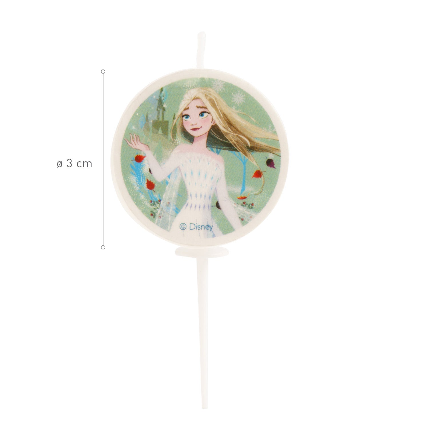 VELAS DE ANIVERSÁRIO FROZEN Ø 3CM