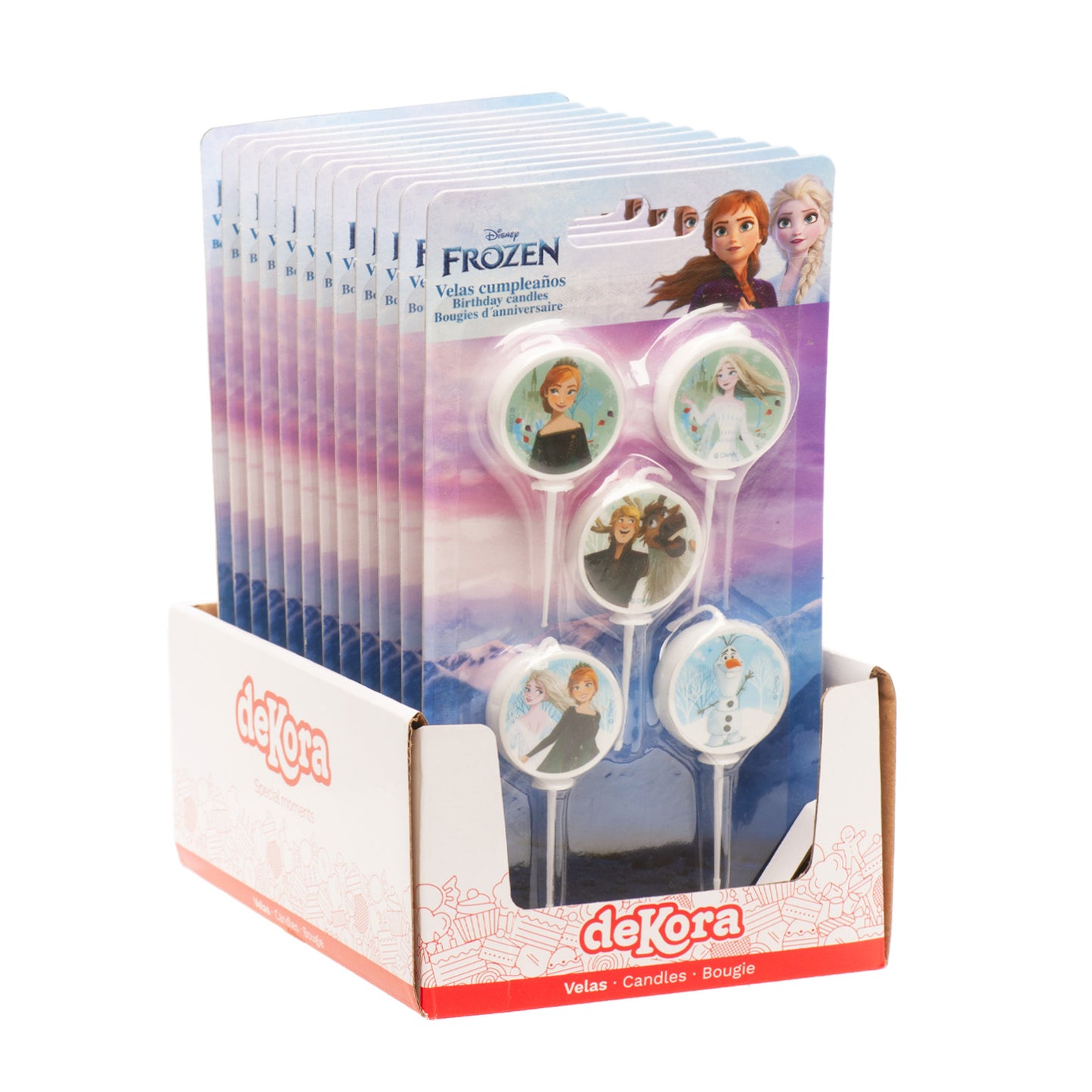 BOUGIES D'ANNIVERSAIRE FROZEN Ø 3CM