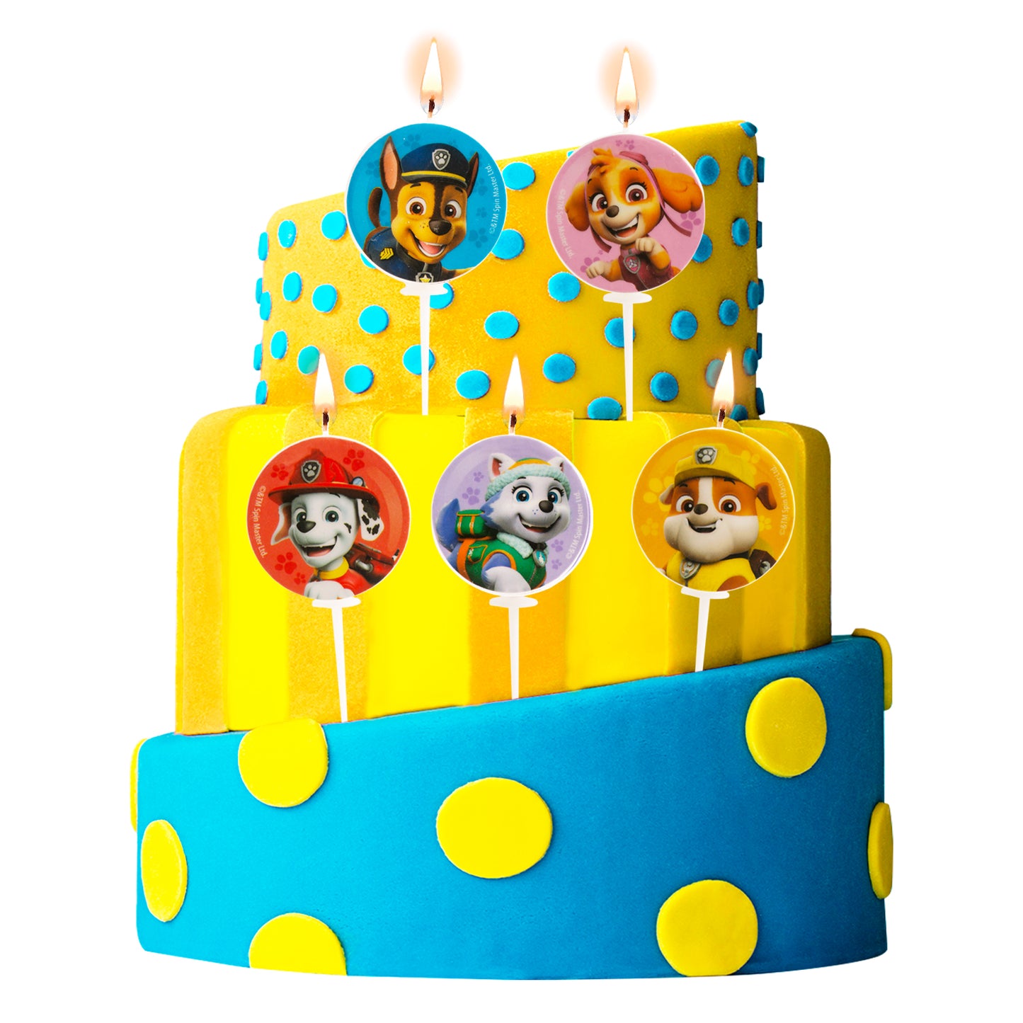 HAPPY BIRTHDAY CANDLES PAW PATROL Ø 3CM