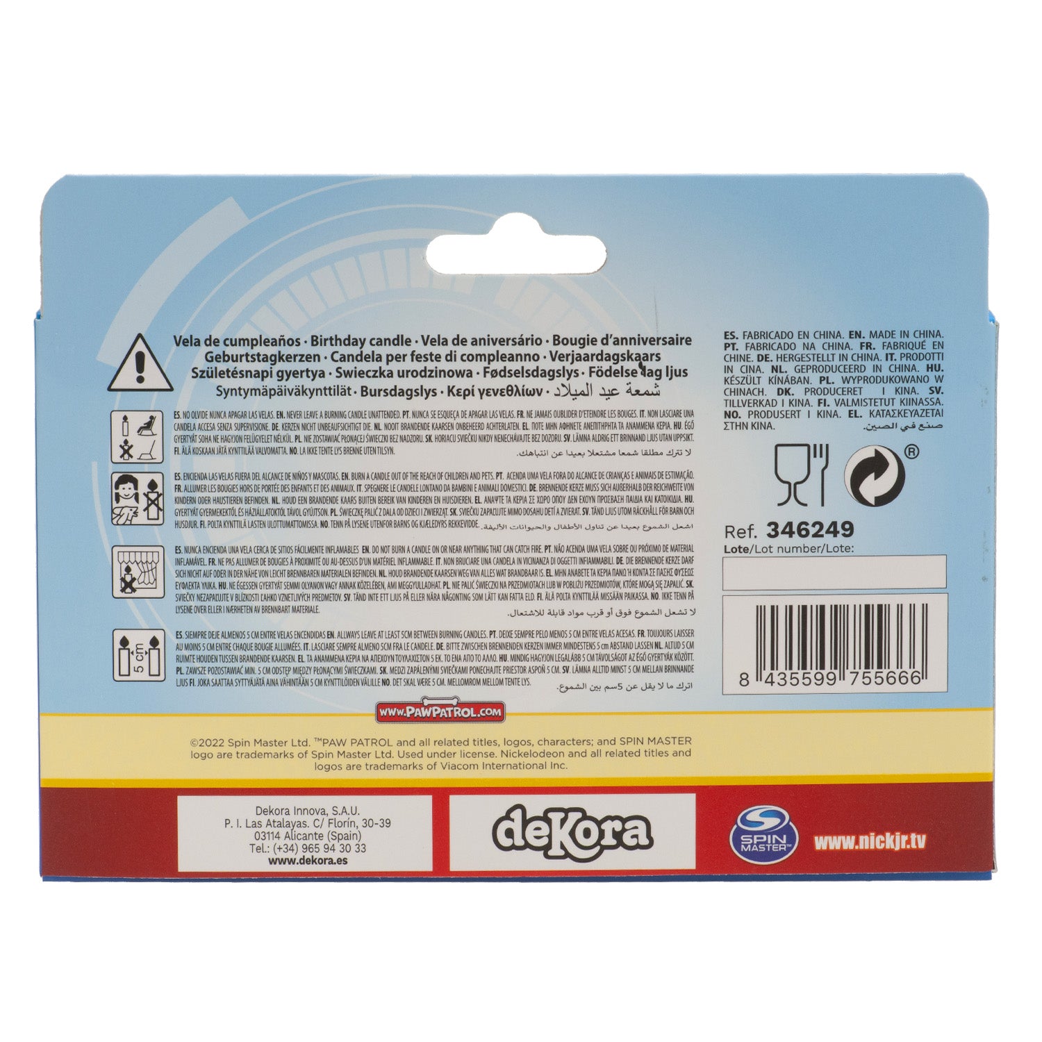 ANNIVERSARY CANDLES  PAW PATROL 4UD