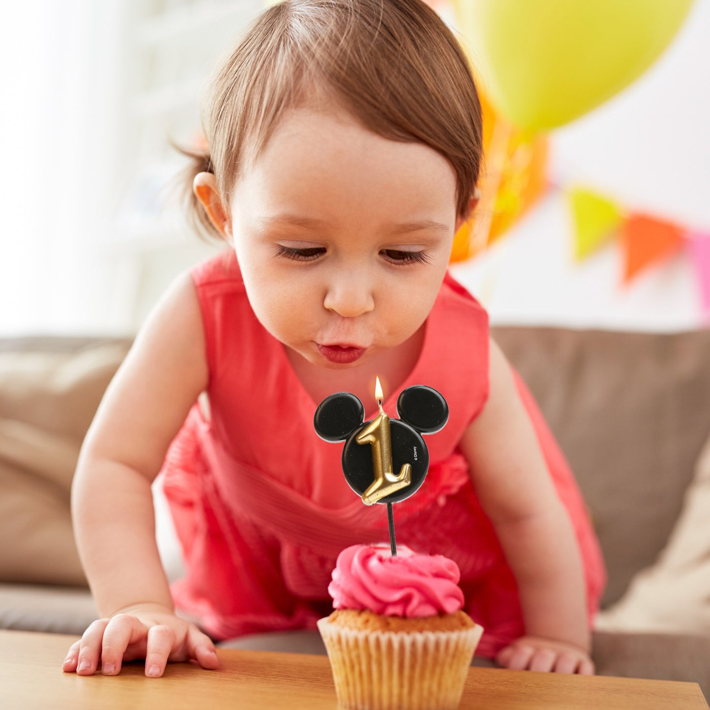 VELAS DE ANIVERSÁRIO ORELHAS DO MICKEY MOUSE 8,5 CM | Nº 1