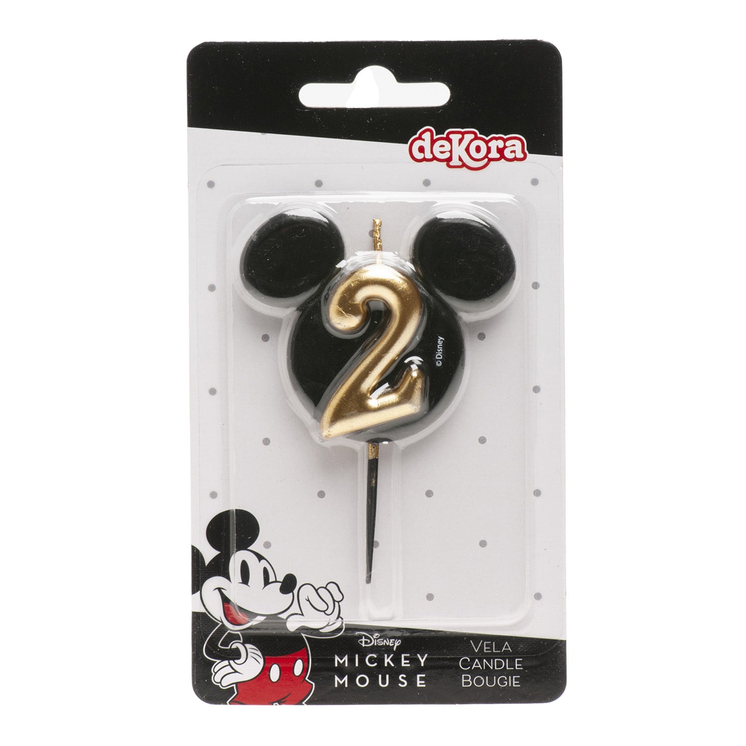 VELAS DE ANIVERSÁRIO ORELHAS DO MICKEY MOUSE 8,5 CM | Nº 2