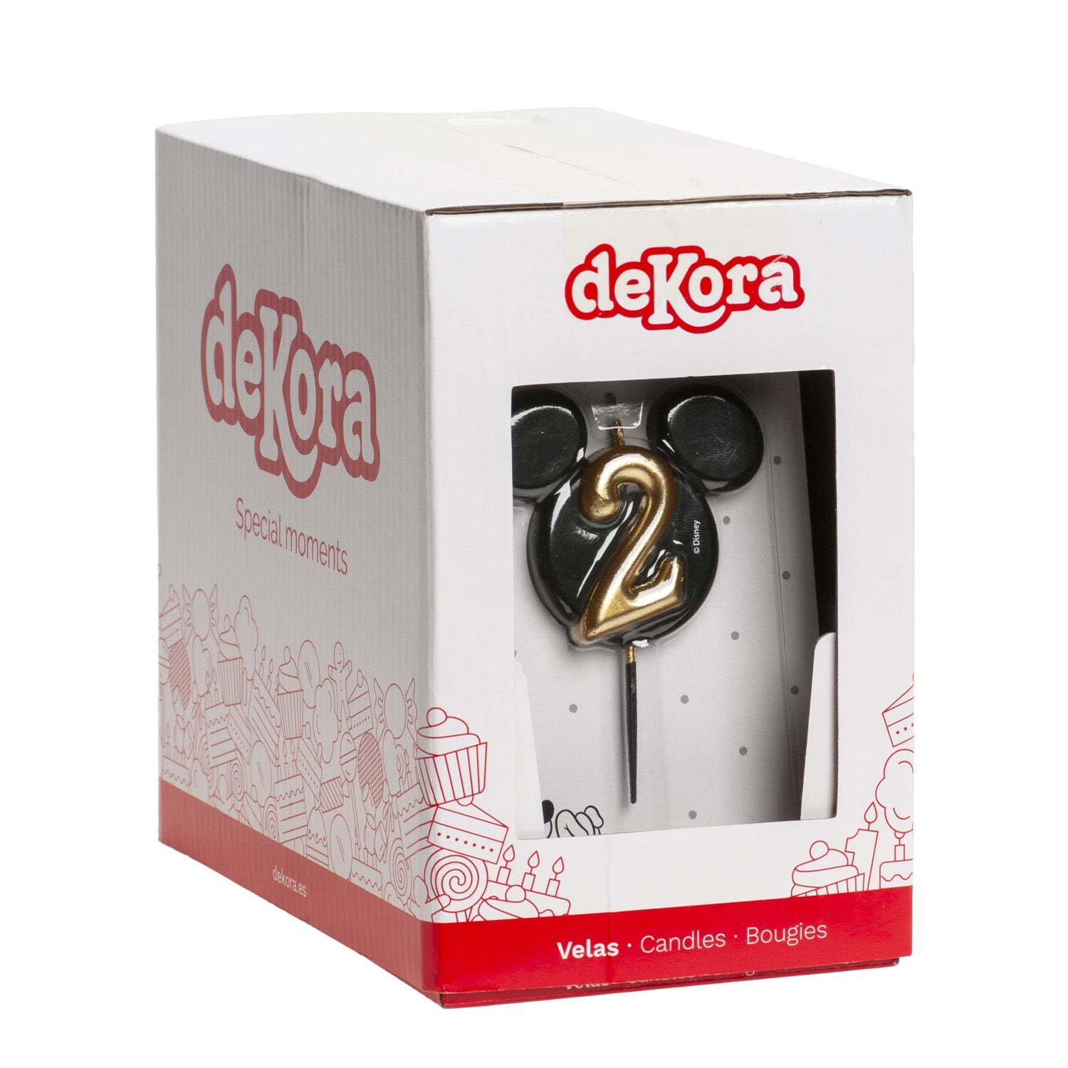 VELAS DE ANIVERSÁRIO ORELHAS DO MICKEY MOUSE 8,5 CM | Nº 2