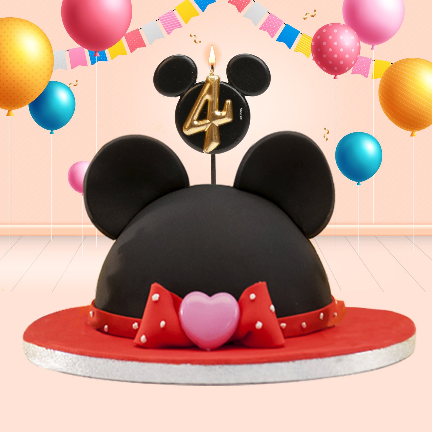 VELAS DE ANIVERSÁRIO ORELHAS DO MICKEY MOUSE 8,5 CM | Nº 4