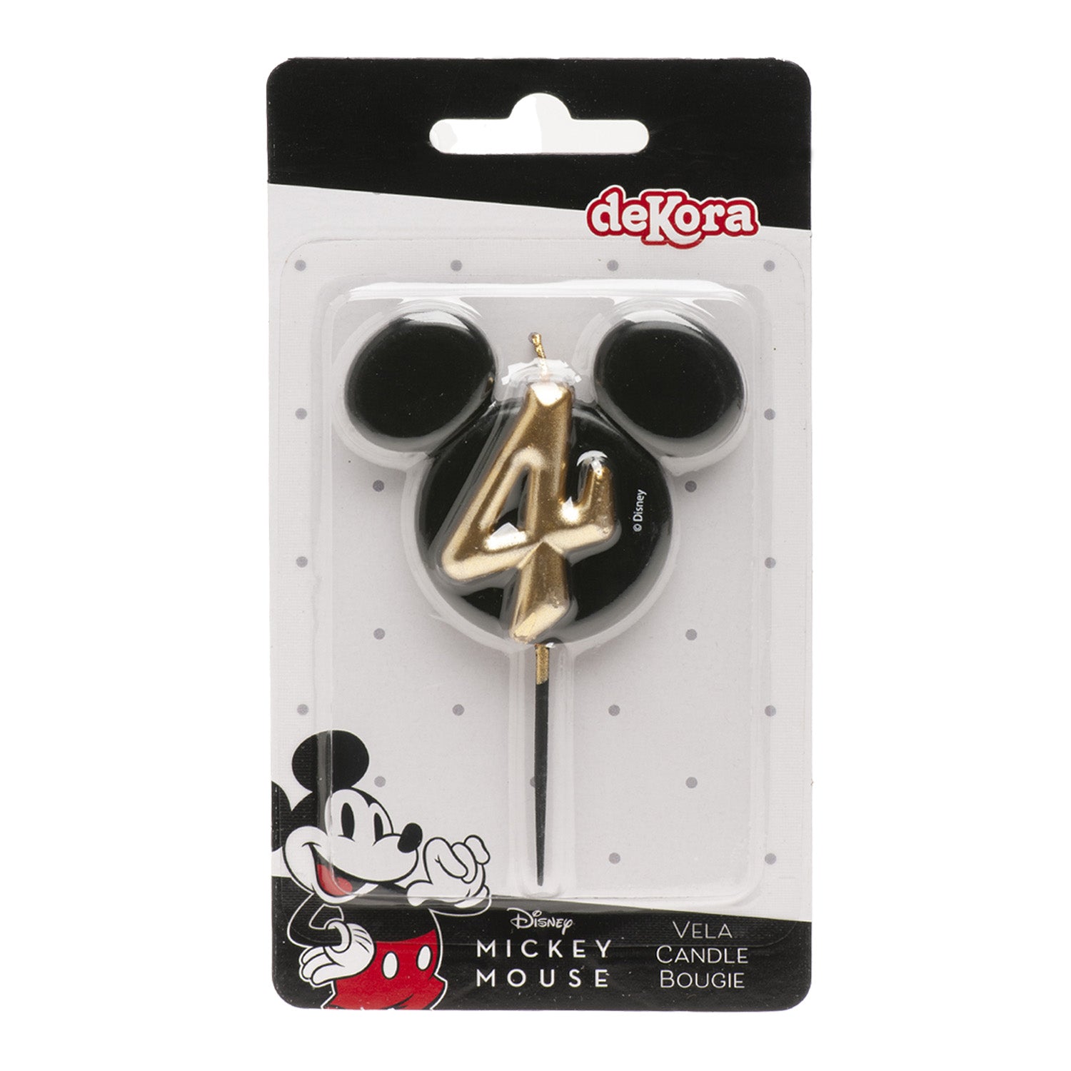 VELAS DE ANIVERSÁRIO ORELHAS DO MICKEY MOUSE 8,5 CM | Nº 4