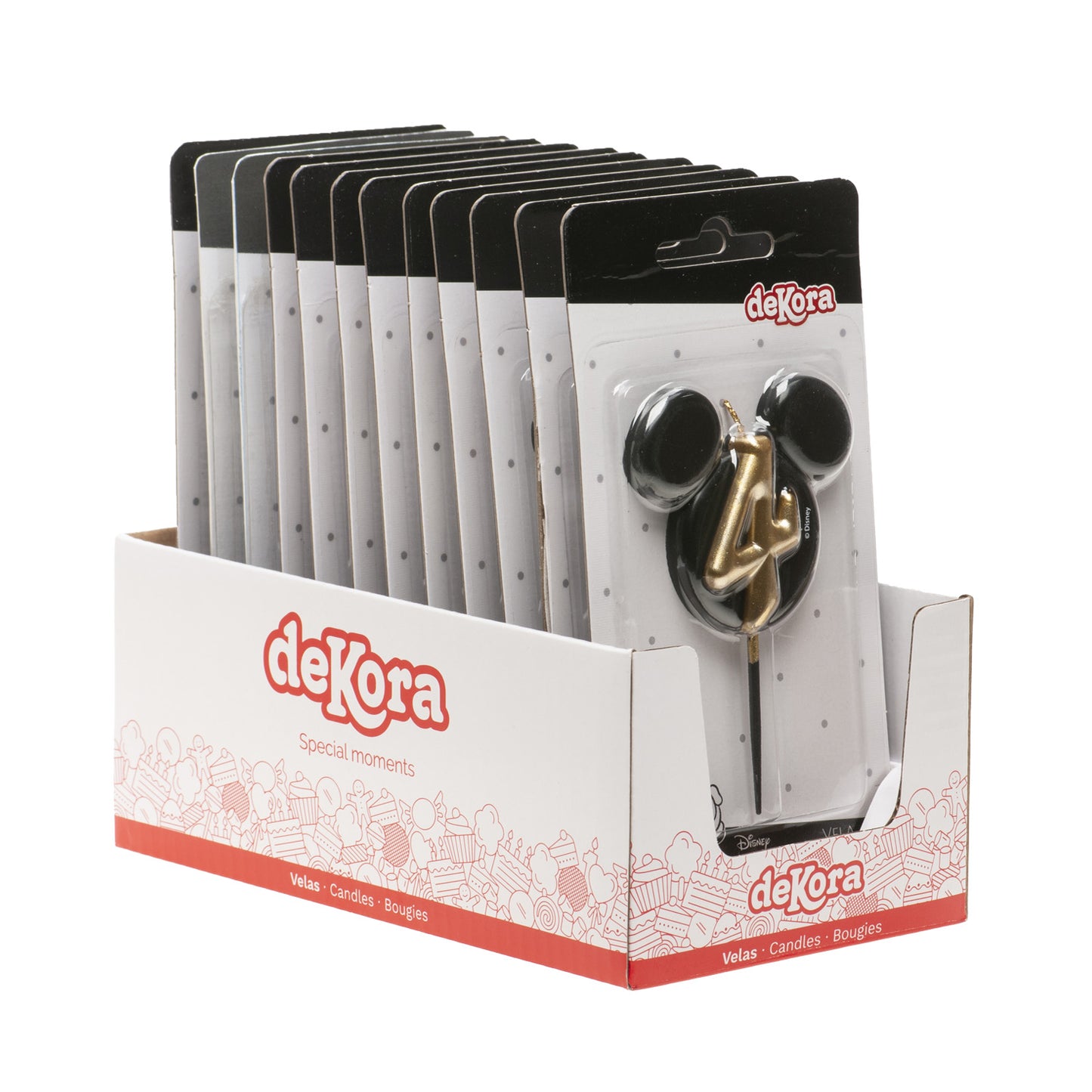 VELAS DE CUMPLEAÑOS OREJAS MICKEY MOUSE 8.5 CM | Nº4