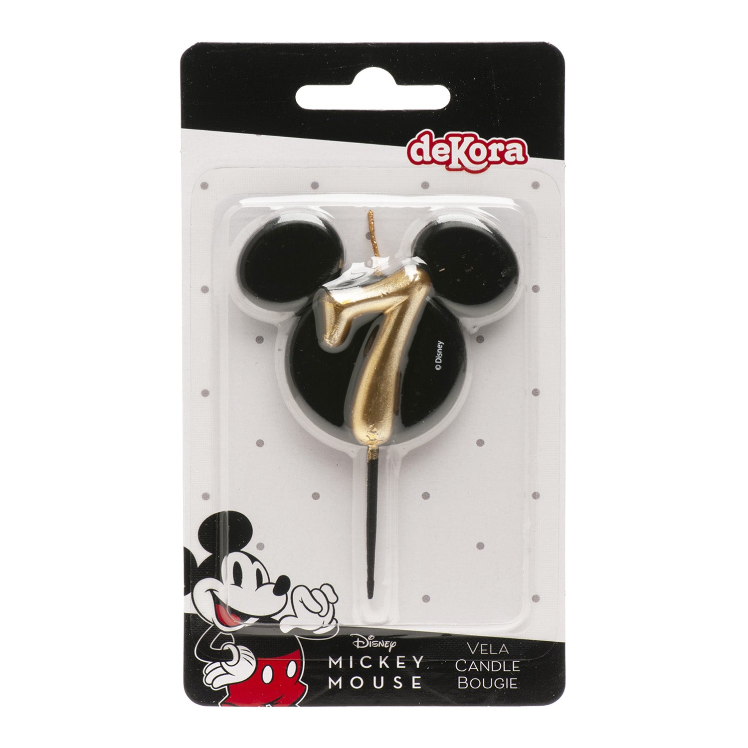 VELAS DE ANIVERSÁRIO ORELHAS DO MICKEY MOUSE 8,5 CM | Nº 7