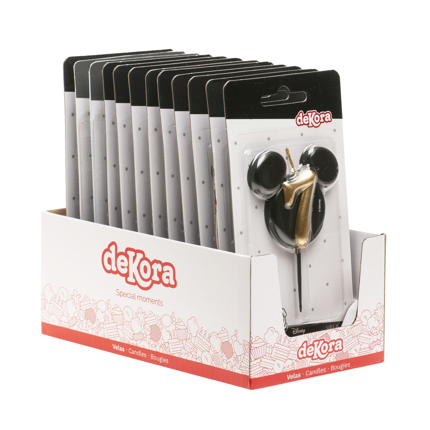 VELAS DE CUMPLEAÑOS OREJAS MICKEY MOUSE 8.5 CM | Nº7