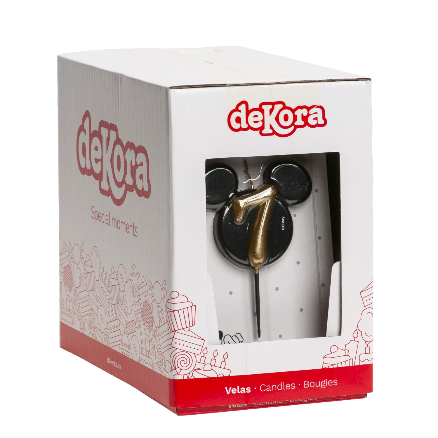 VELAS DE ANIVERSÁRIO ORELHAS DO MICKEY MOUSE 8,5 CM | Nº 7