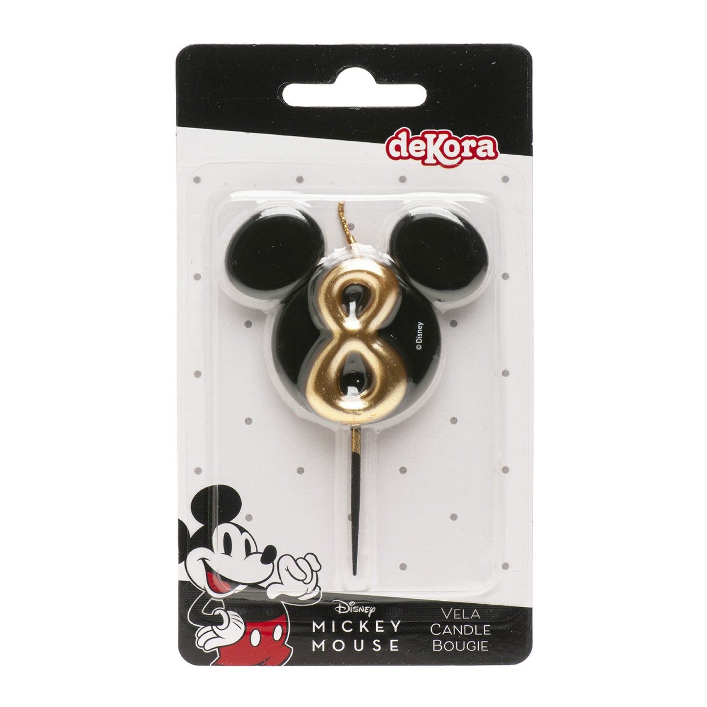 VELAS DE CUMPLEAÑOS OREJAS MICKEY MOUSE 8.5 CM | Nº8