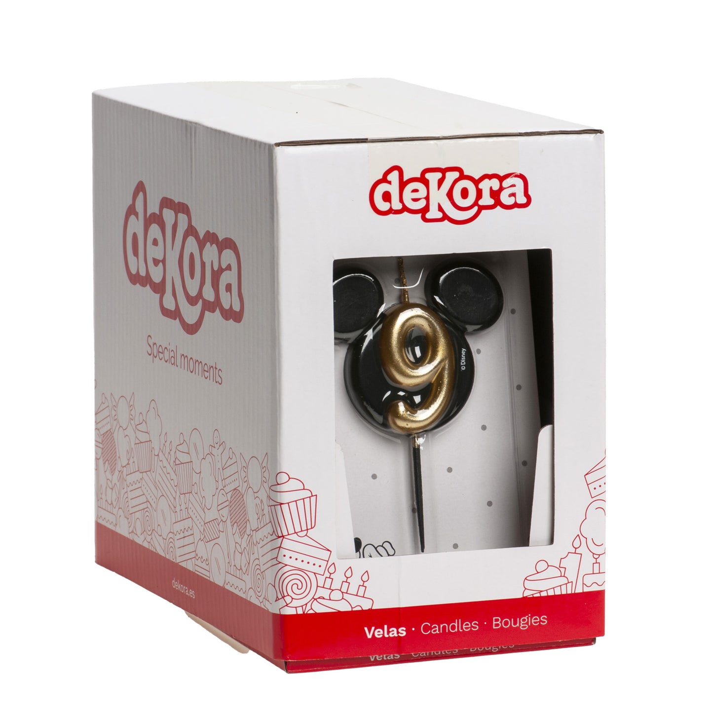 VELAS DE ANIVERSÁRIO ORELHAS DO MICKEY MOUSE 8,5 CM | Nº 9