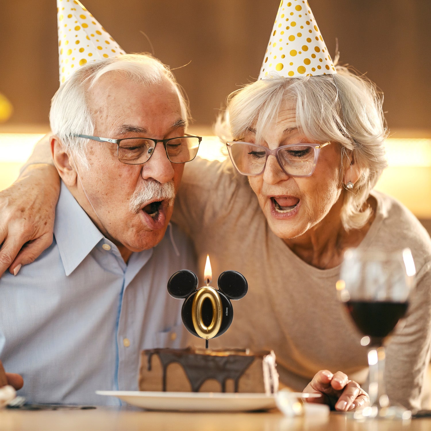 VELAS DE ANIVERSÁRIO ORELHAS DO MICKEY MOUSE 8,5 CM | Nº 0