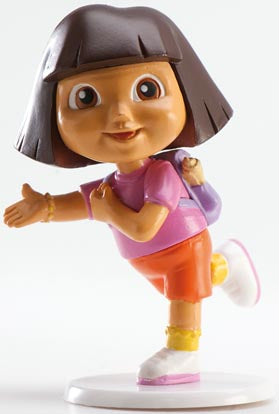 SET DORA LA EXPLORADORA 7.5CM GRANEL PVC