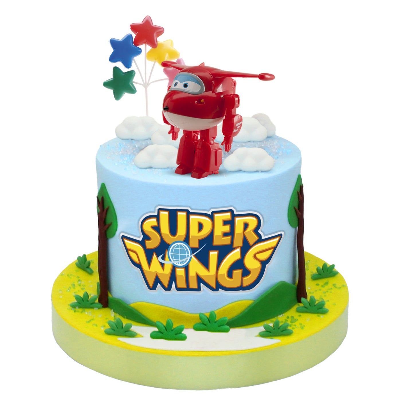 SET 6 PVC SUPER WINGS JETT 7CM