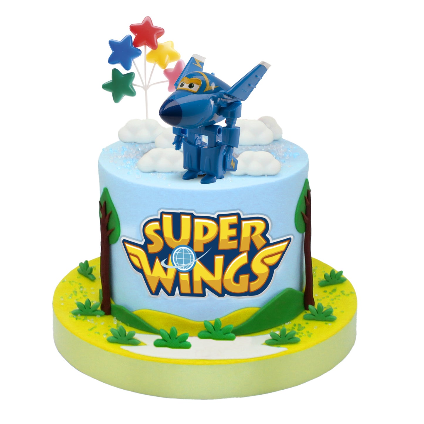 SET 6 PVC SUPER WINGS JEROME 7CM