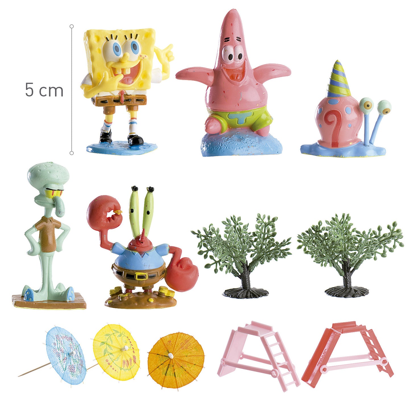 KIT BOB L'ÉPONGE EN PVC POUR DÉCORER LES GÂTEAUX