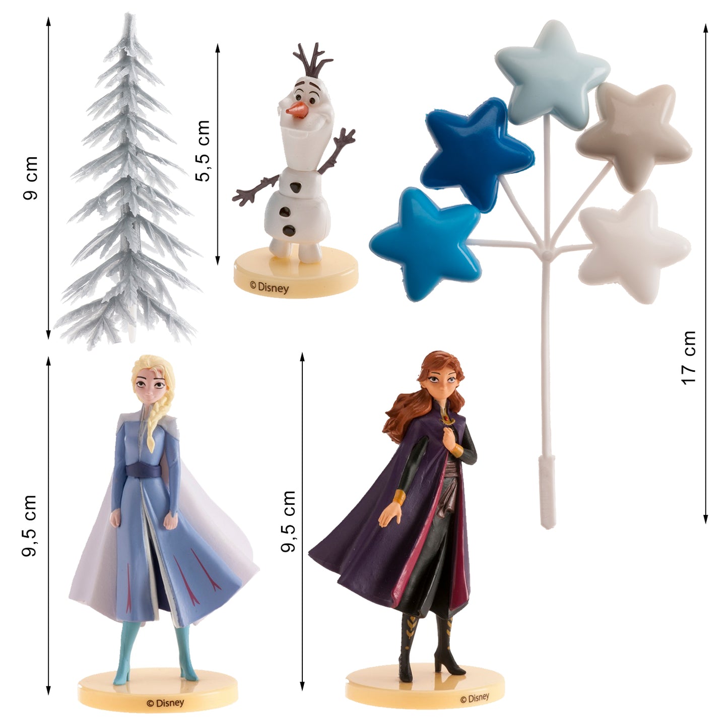 KIT PVC FROZEN 2 POUR DECO GATEAUX