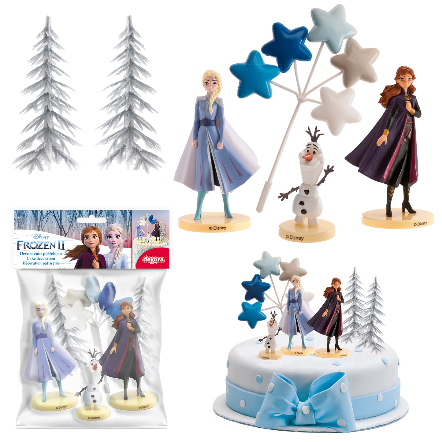 KIT PVC FROZEN 2 POUR DECO GATEAUX
