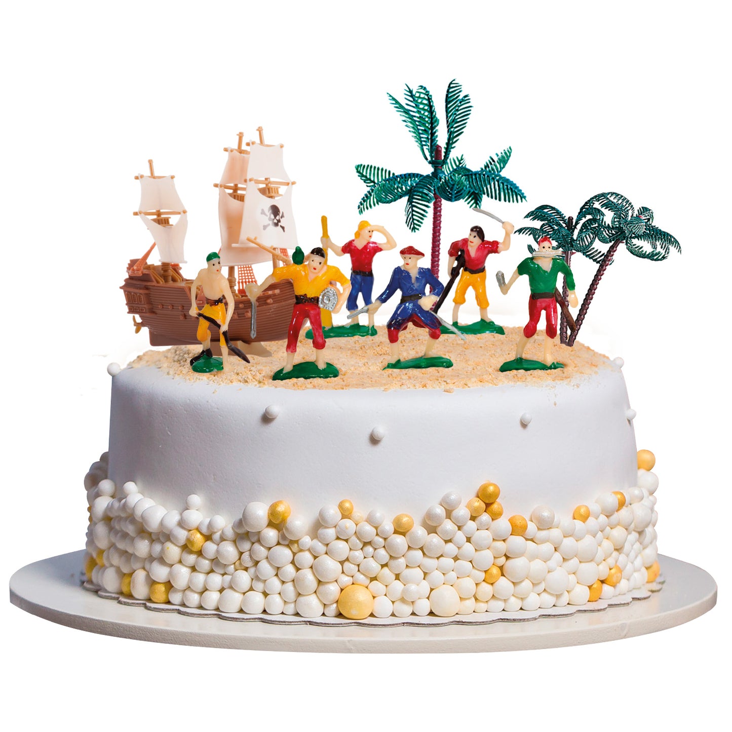 KIT PIRATES AVEC BATEAU EN PLASTIQUE