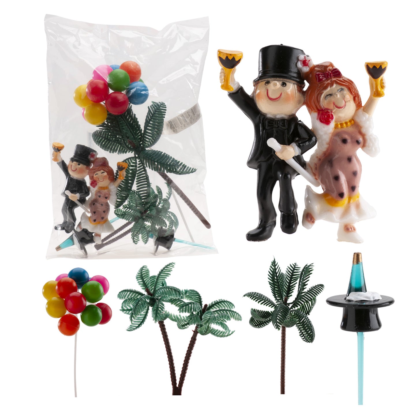 KIT PAREJA BODA PLASTICO