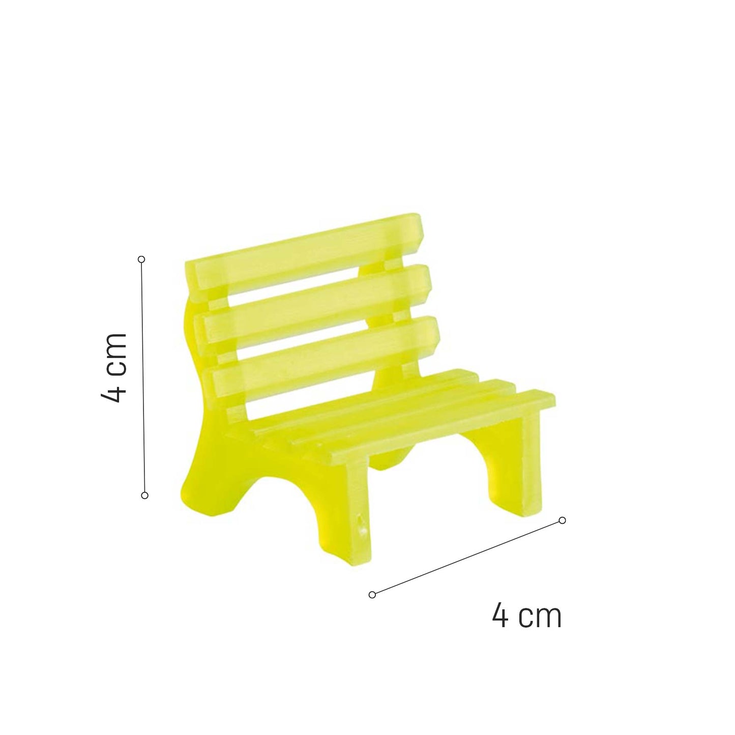 BANCOS 4X4CM AMARILLO