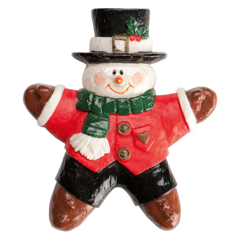 DECORAZIONE IN PLASTICA BABBO NATALE 4 MODELLI 6X6CM