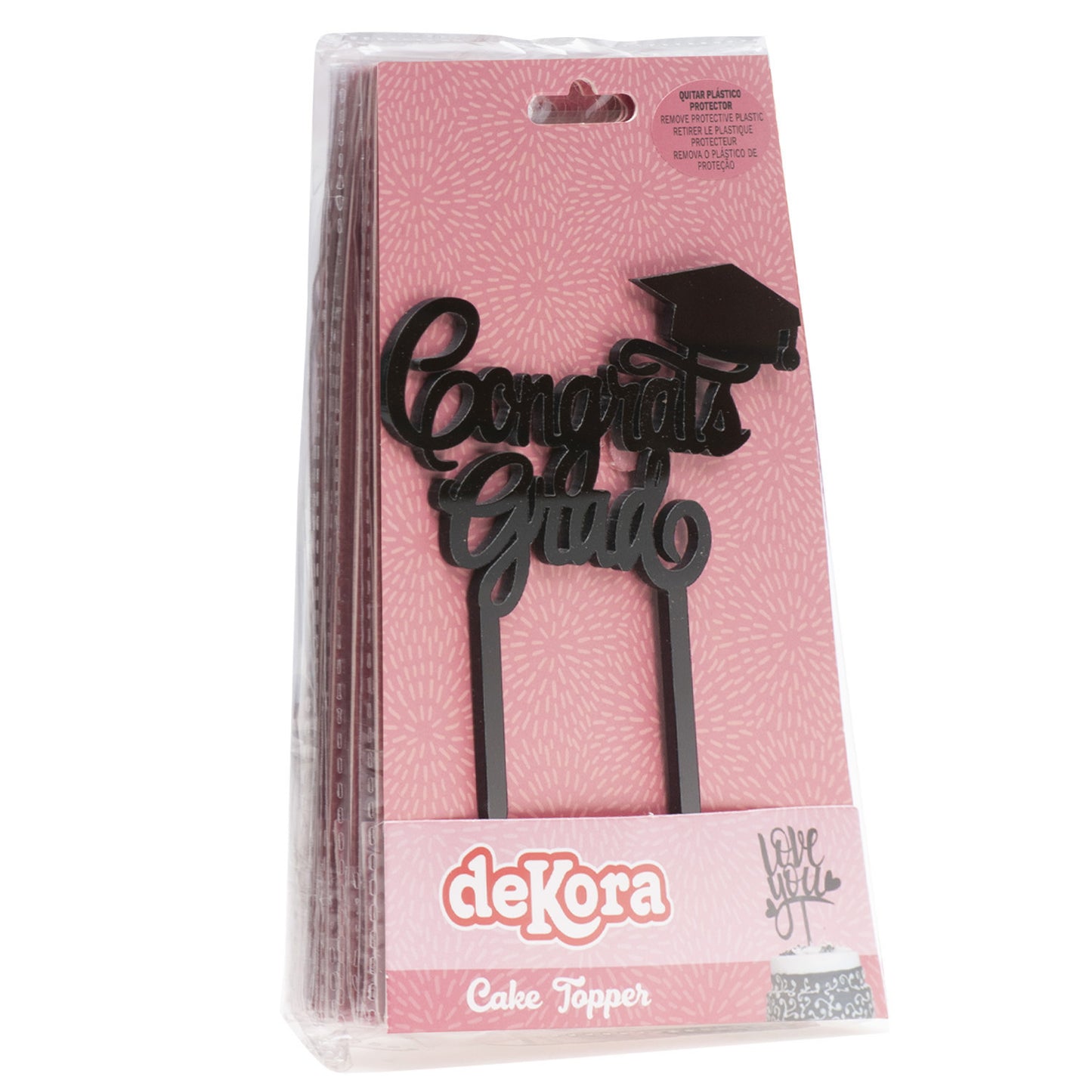 CAKE TOPPER GRADUAÇÃO 13,2X11,3CM