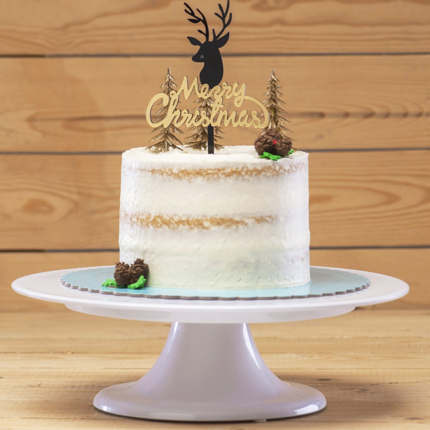 CAKE TOPPER MERRY CHRISTMAS 16,5X10CM