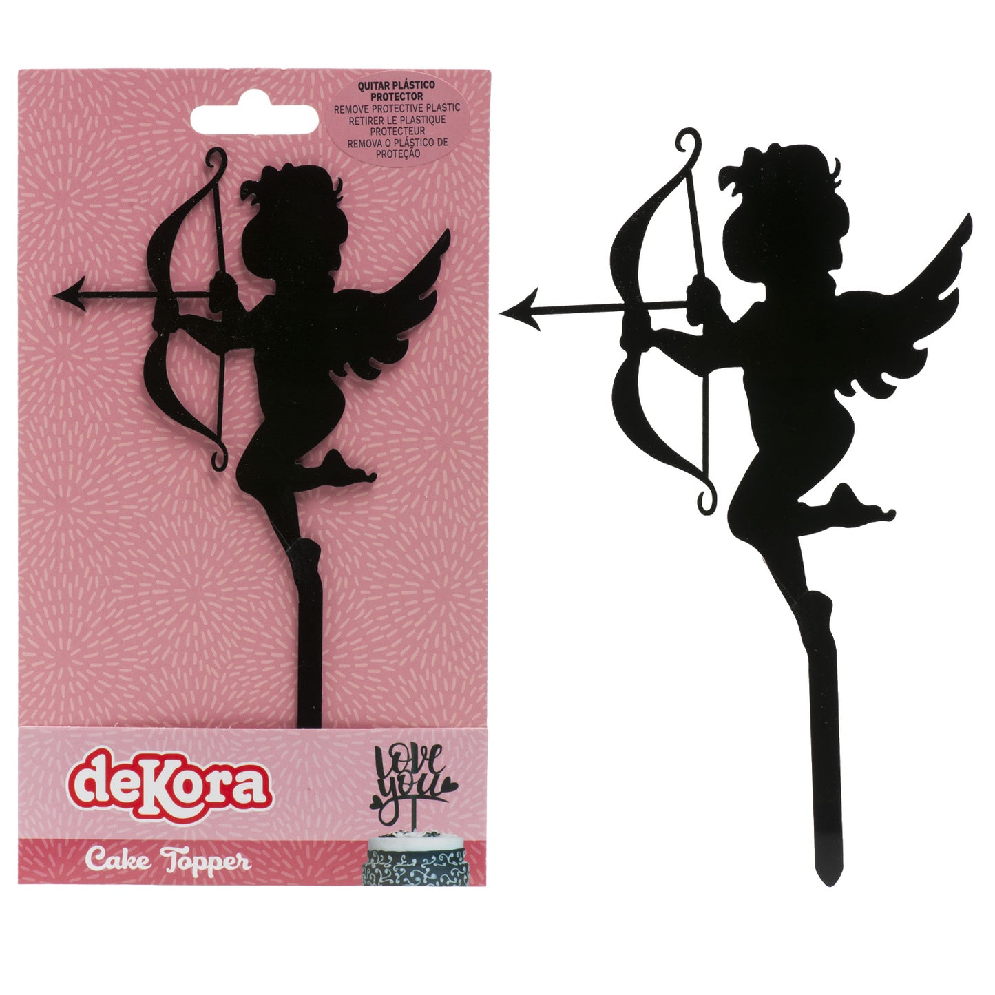 CAKE TOPPER CUPIDON 16X10CM