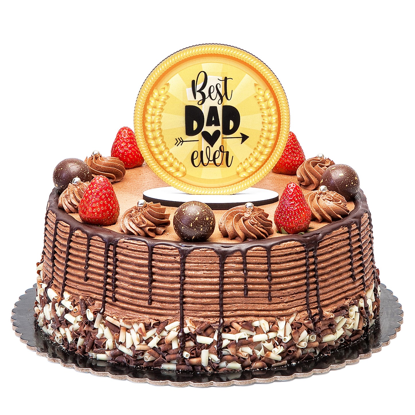 CAKE TOPPER DÍA DEL PADRE "BEST DAD EVER" 11,5CM